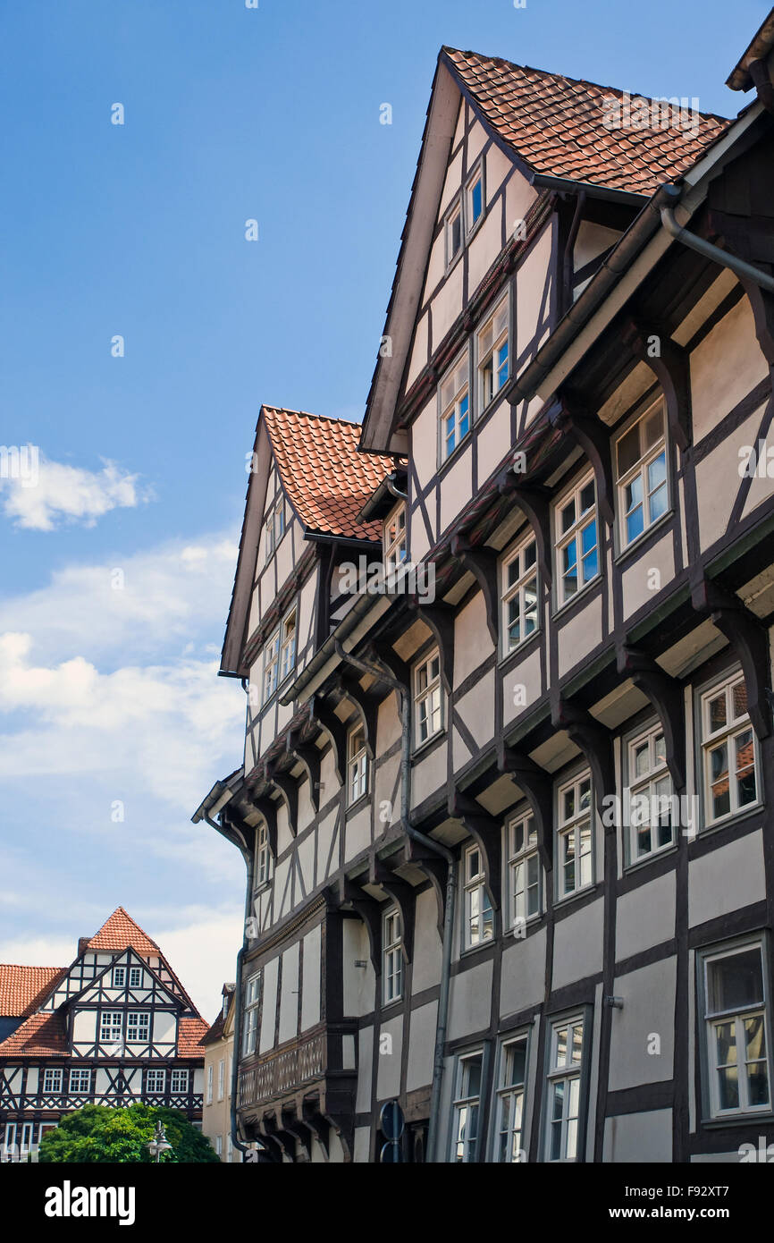 Schöne Fachwerkhäuser in Deutschland Stockfoto