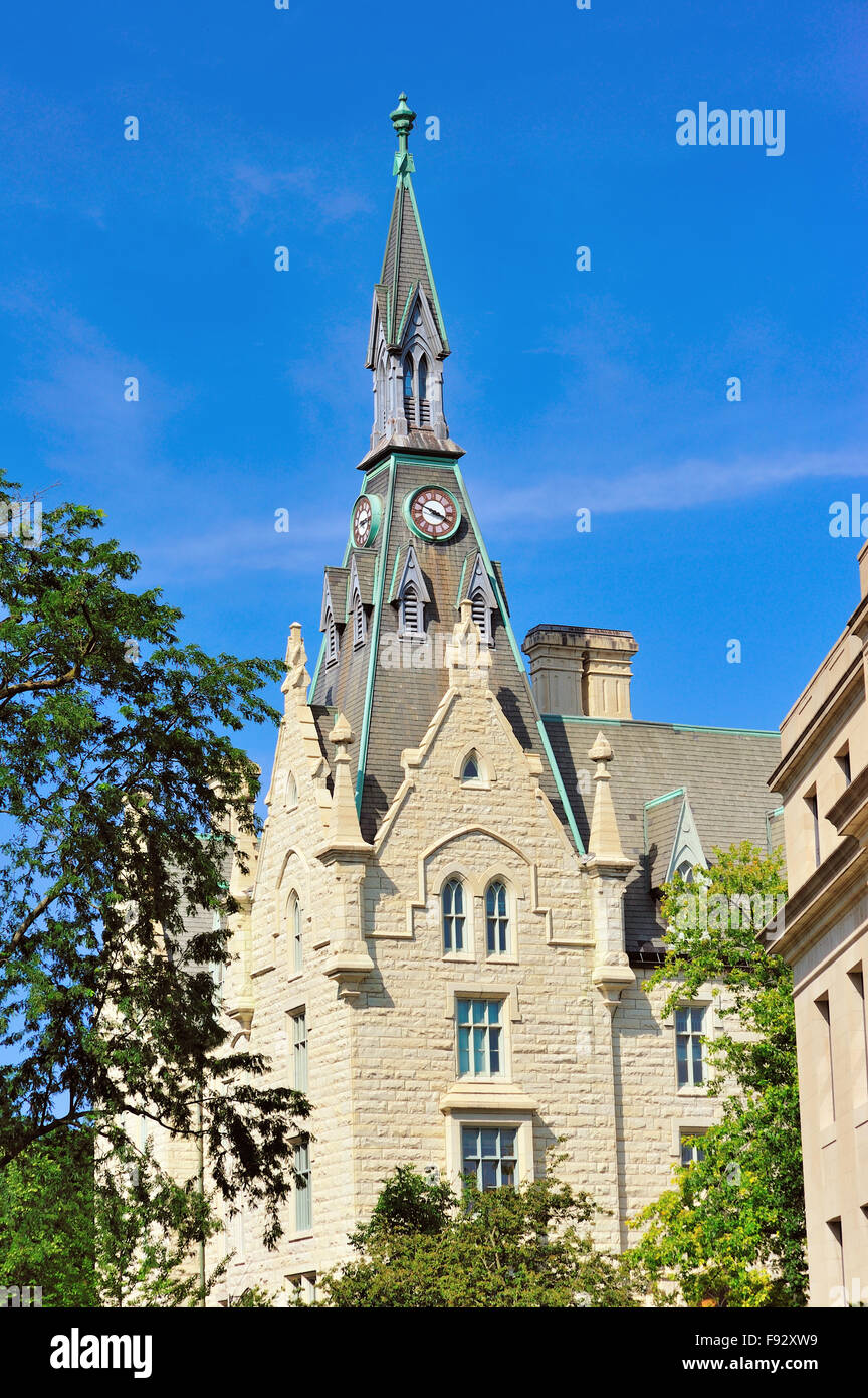 Universität Halle auf dem Campus der Northwestern University im Chicagoer Vorort Evanston, Illinois, USA. Stockfoto