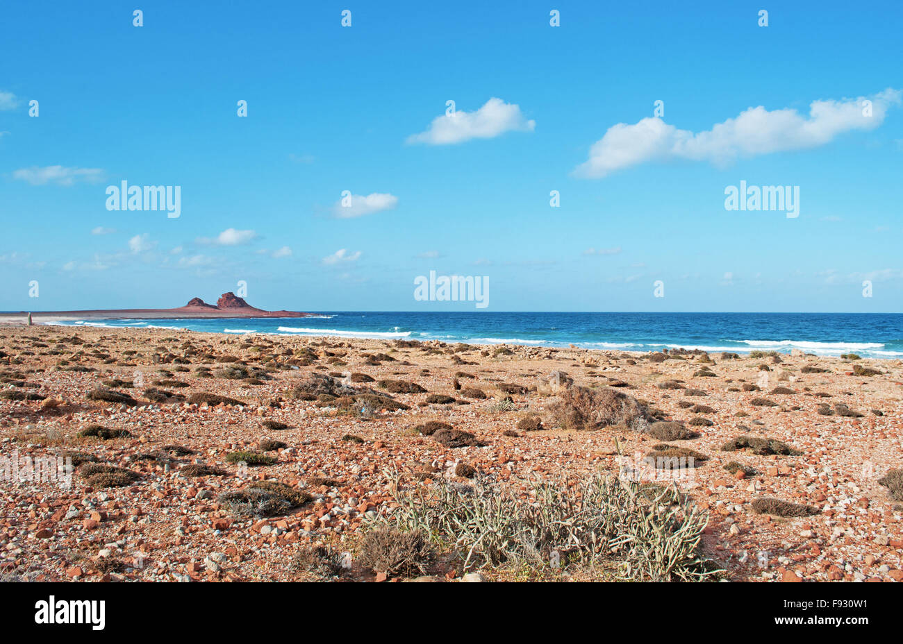 Sokotra, Jemen, Naher Osten: die Landschaft der geschützte Bereich der Dihamri marine, im Nordosten der Insel bekannt für seine einzigartige Biodiversität Stockfoto