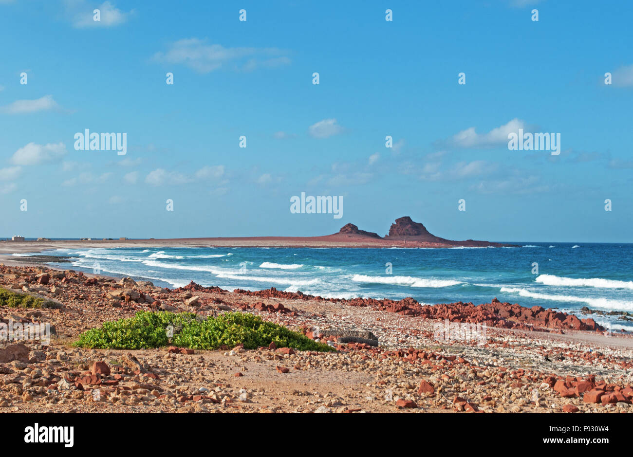 Sokotra, Jemen, Naher Osten: die Landschaft der geschützte Bereich der Dihamri marine, im Nordosten der Insel bekannt für seine einzigartige Biodiversität Stockfoto