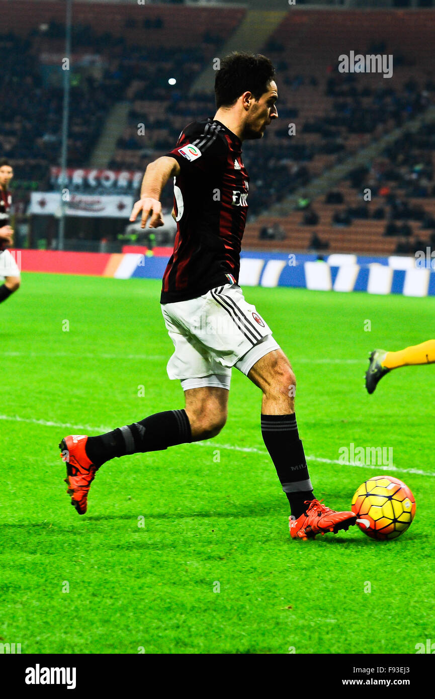 Mailand, Italien. Goal 13. Juni 2015.  Giacomo Bonaventura von ACMilan während der italienischen Serie ein League Fußballspiel zwischen AC Mailand und H.Verona im San Siro Stadion in Mailand, Italien. Bildnachweis: Gaetano Piazzolla/Alamy Live-Nachrichten Stockfoto