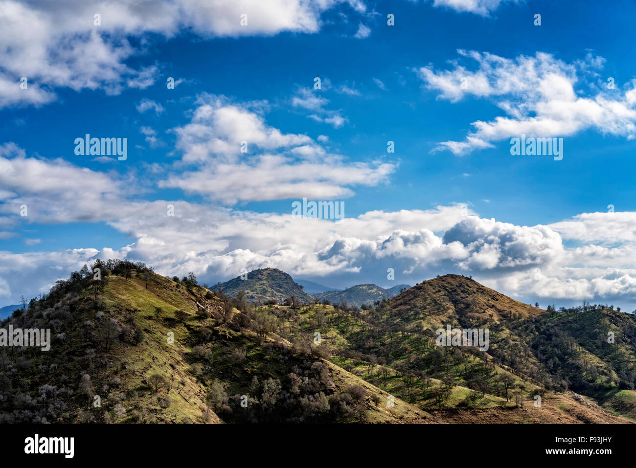 Kalifornien-Hügel Stockfoto