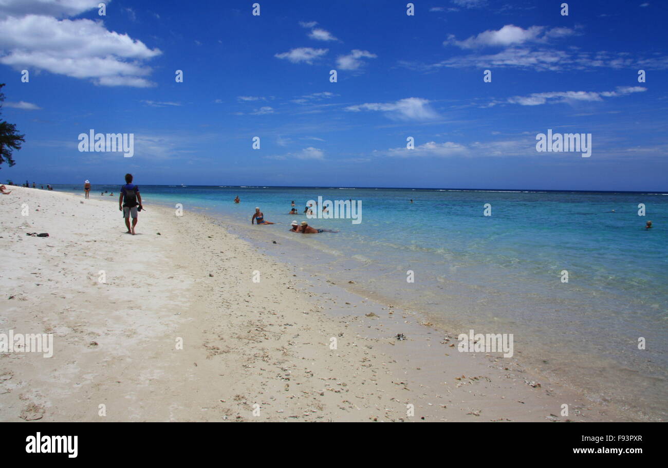 Badeurlaub im Indischen Ozean Stockfoto
