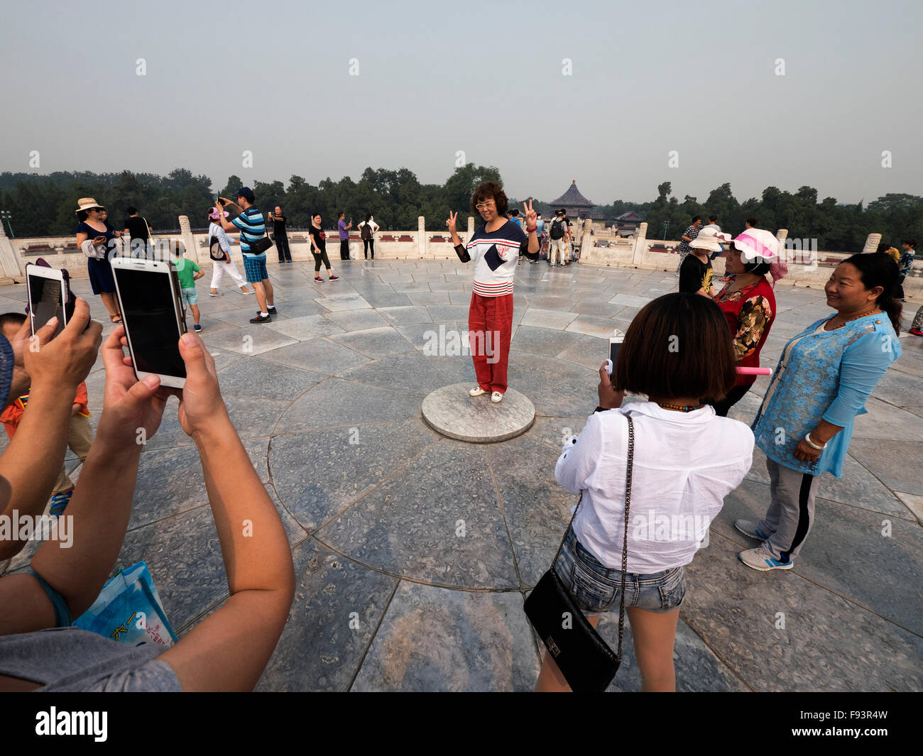 Altar Terrasse, Park der Himmelstempel, Beijing, China, Asien, Weltkulturerbe Stockfoto