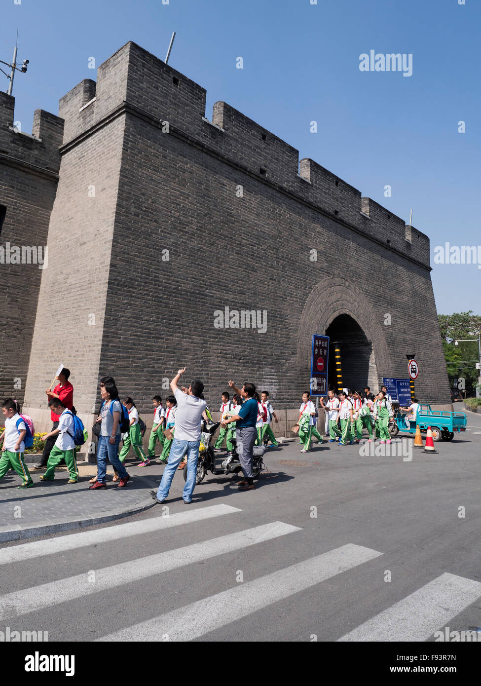Stadttor von WanPing in der Nähe von MarcoPolo-Brücke, Peking, China, Asien Stockfoto