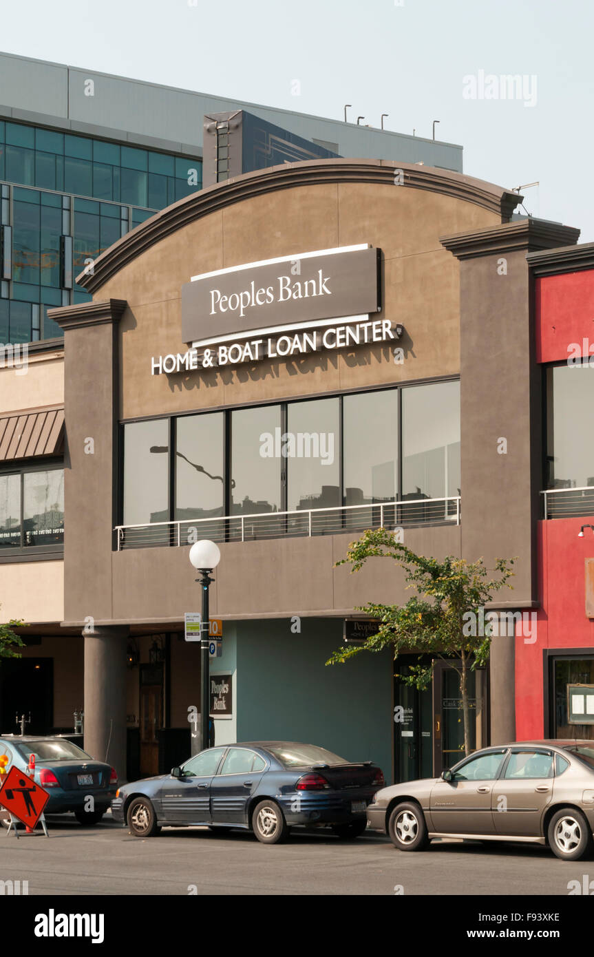 Völker Bank Home & Boot Kredit Center in South Lake Union, Seattle. Stockfoto
