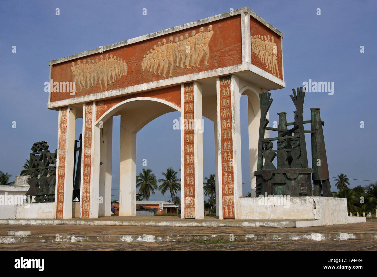 Tür ohne Wiederkehr Denkmal für Sklaven, Ouidah, Benin Stockfoto