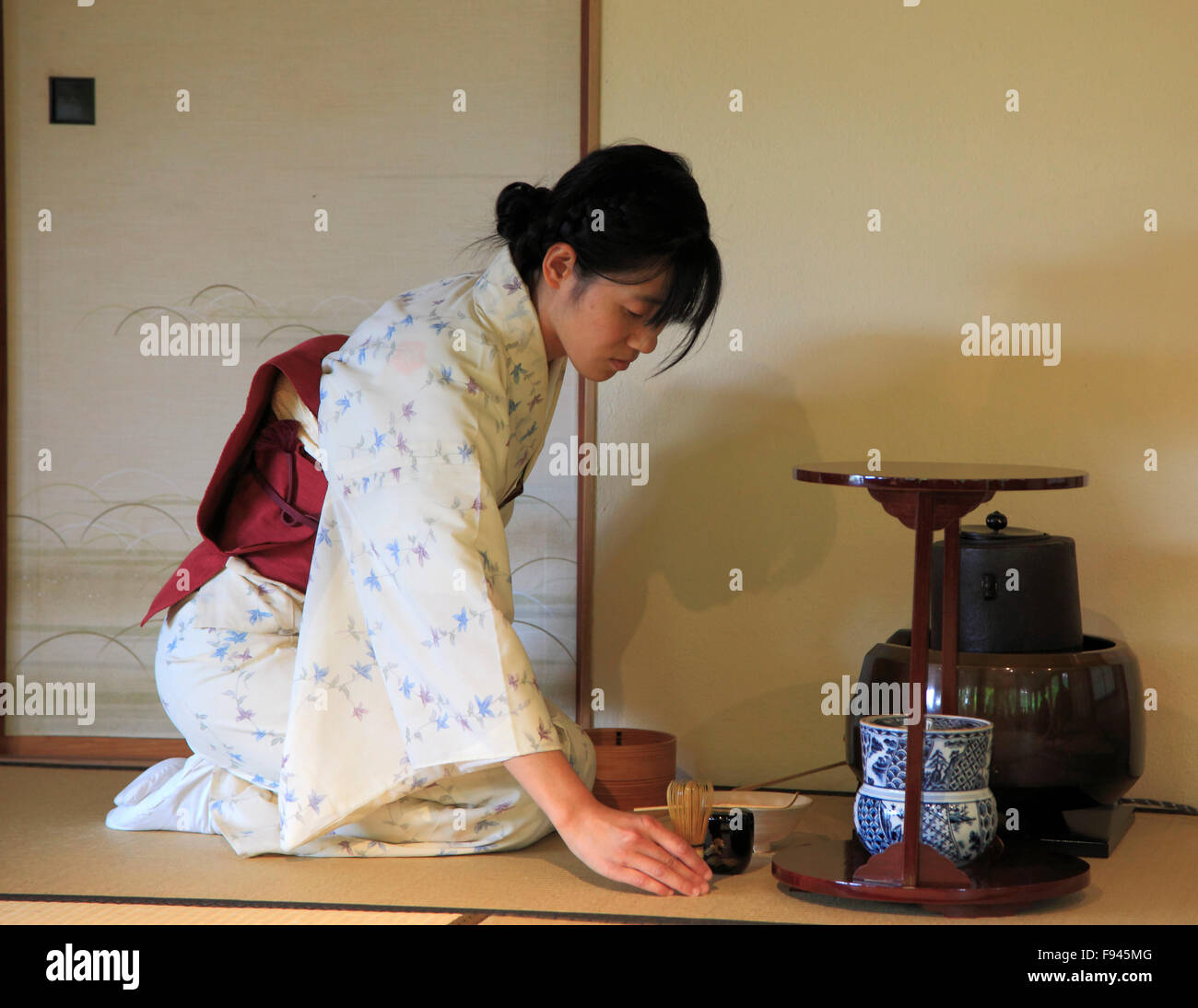 Japanische Teezeremonie Stockfoto