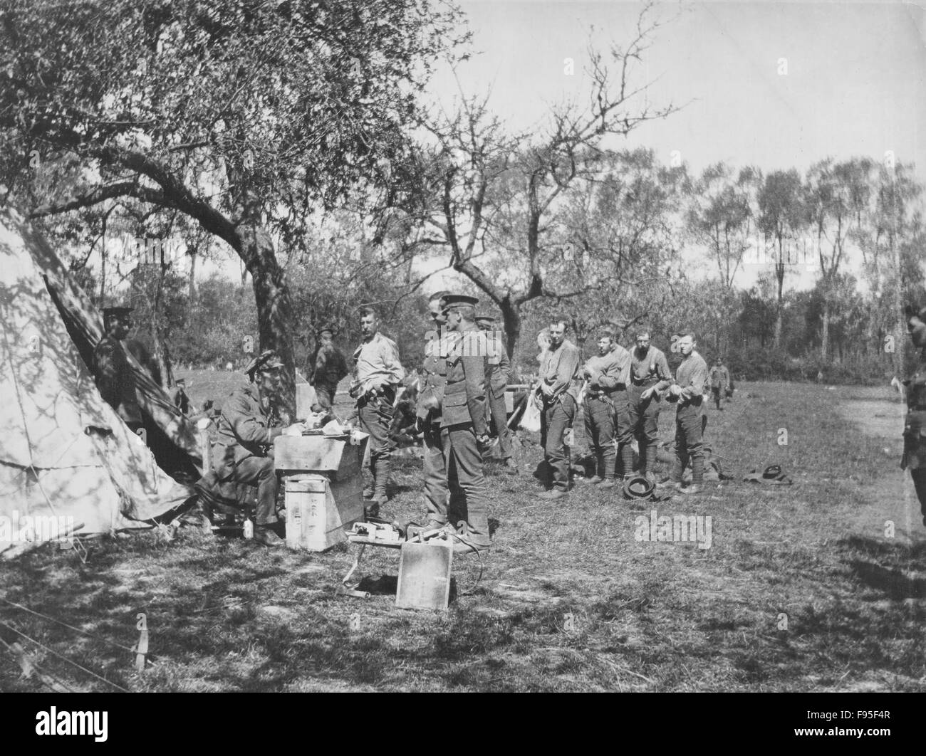 Britische Front, Belgien, 1915. Stockfoto