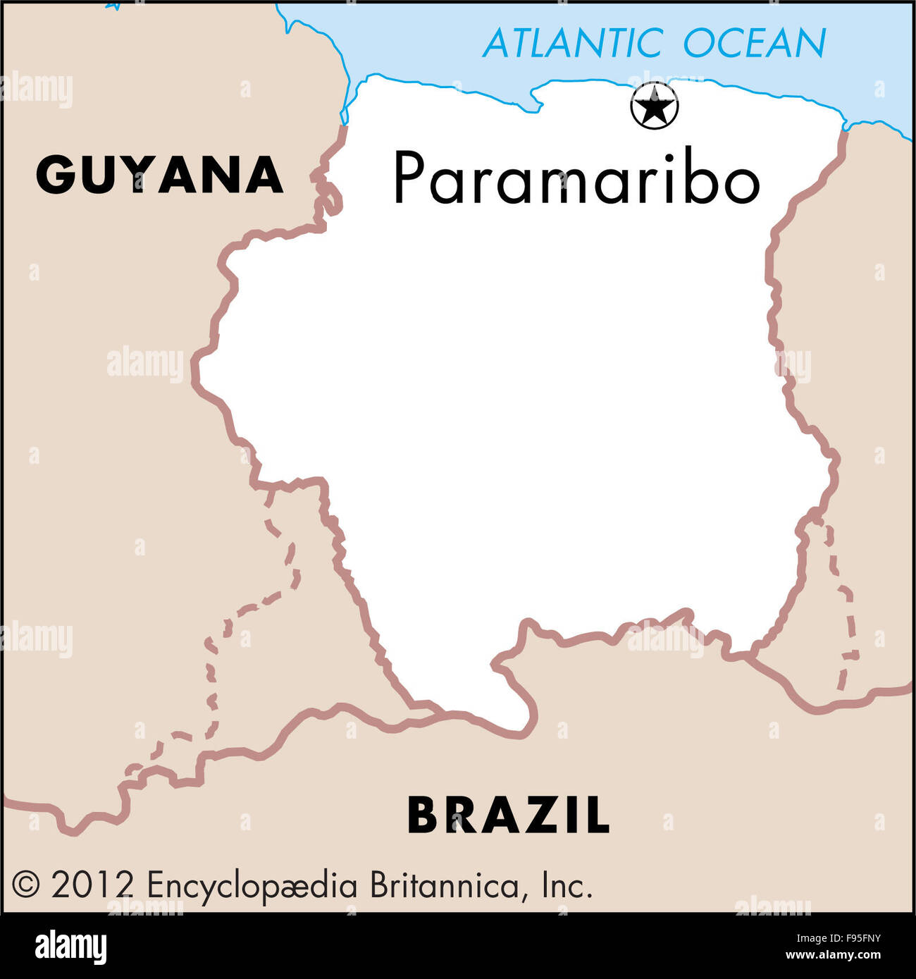Paramaribo Suriname Karten Kartographie Geographie Fotos Und 