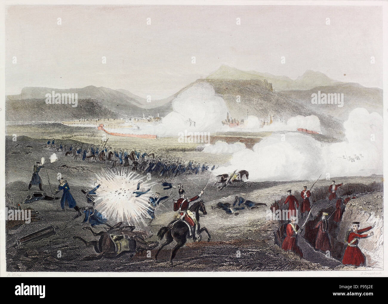 Schlacht von Kars. Stockfoto