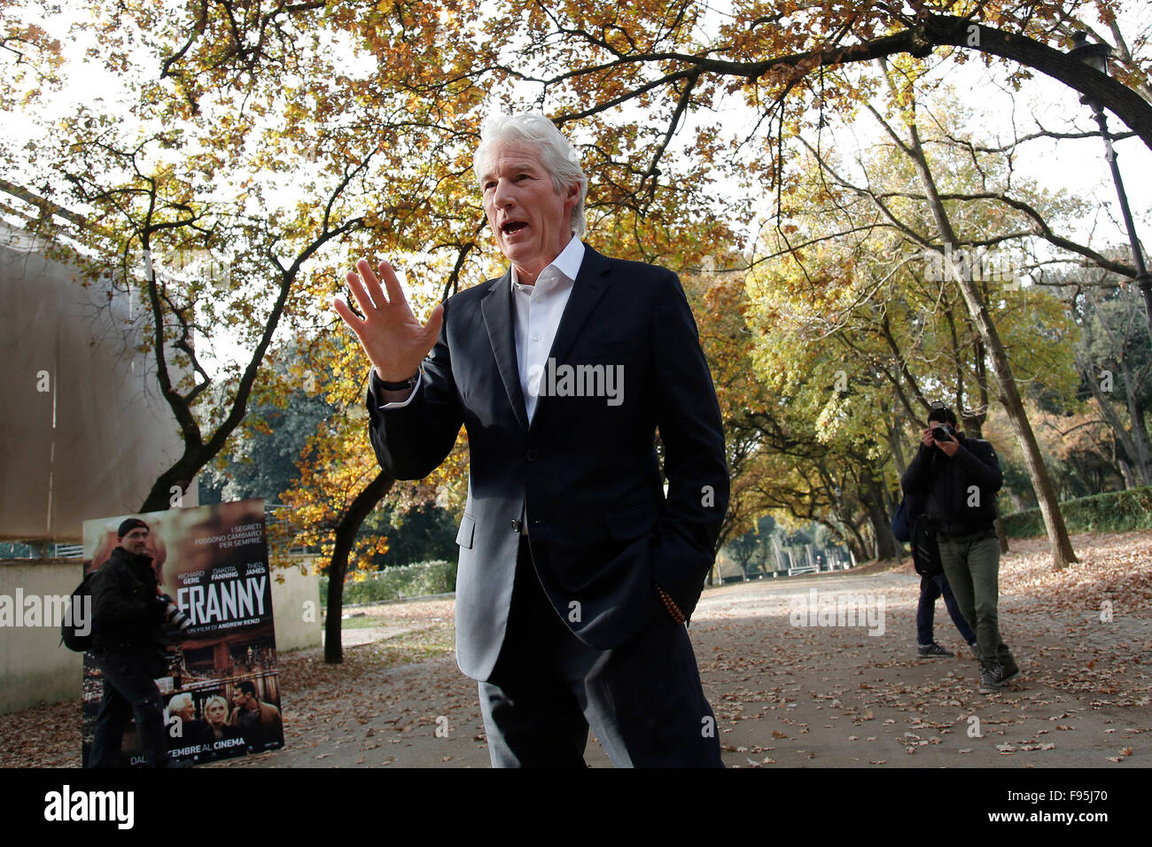 Rom, Italien. 14. Dezember 2015. Richard Gere Roma 14.12.2015 Casa del Cinema. Franny Photocall.  Bildnachweis: Samantha Zucchi / Insidefoto / Alamy Live News Stockfoto