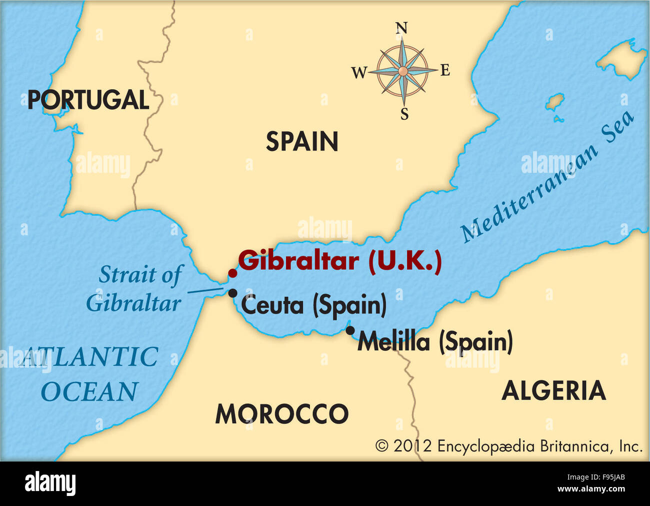 Gibraltar Stockfoto