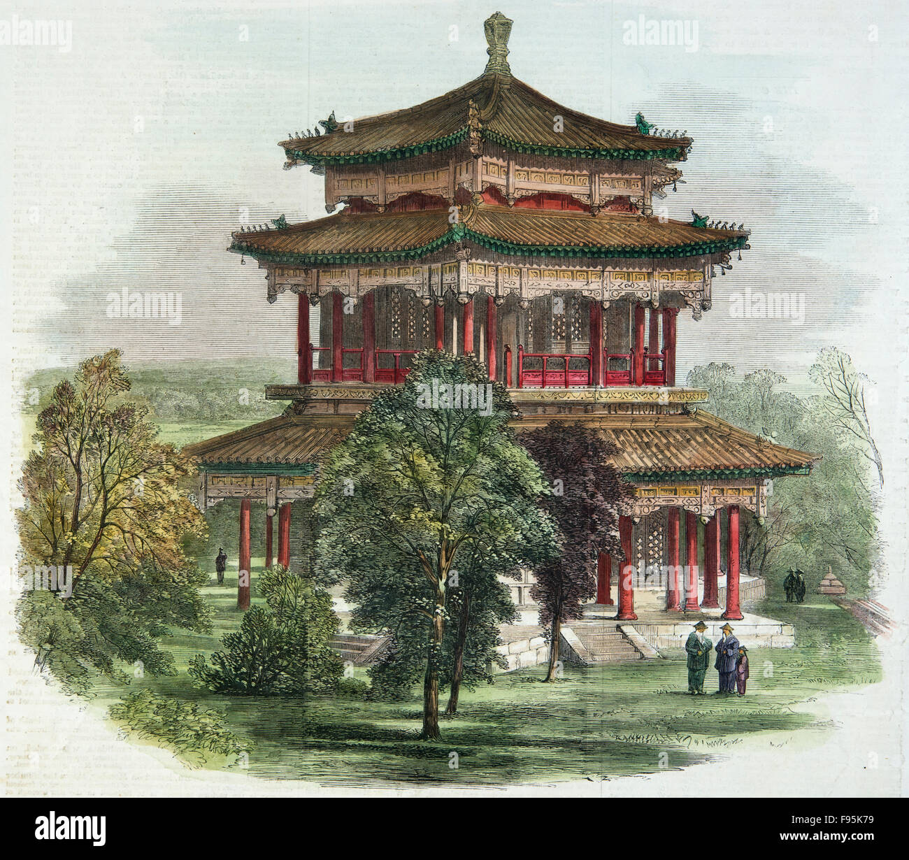 Ein Teil des Kaisers von China Sommer-Palast, in der Nähe von Peking. Stockfoto