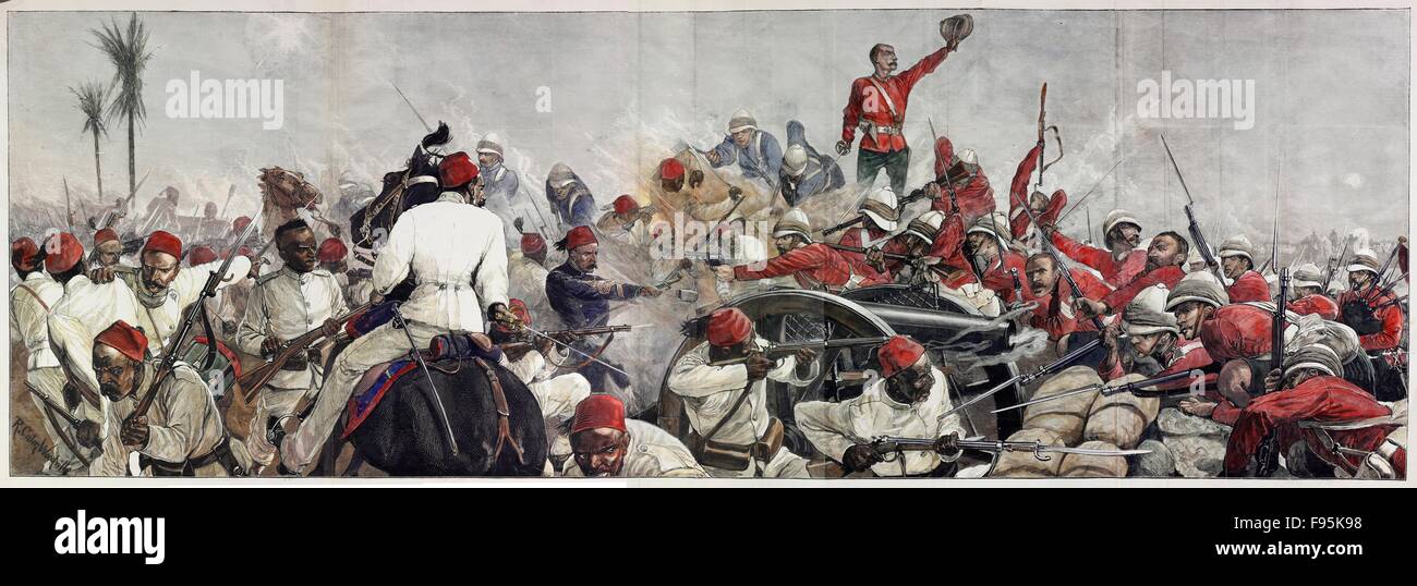 Die Schlacht von Tel-El-Kebir. Stockfoto