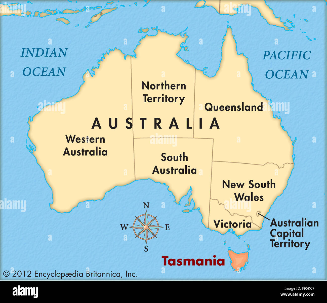 Tasmanien Stockfoto