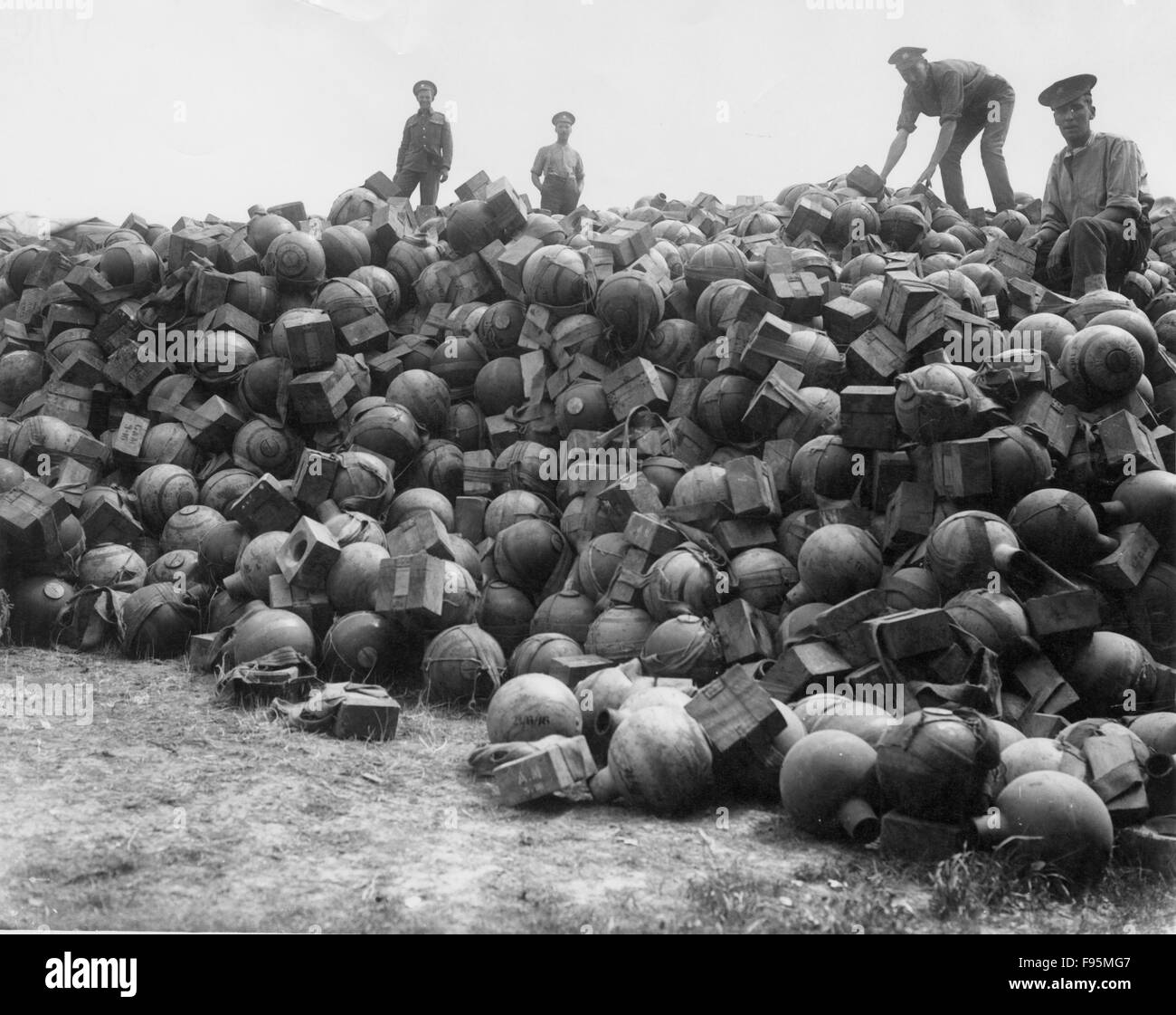 Britische Front. Transport & Arbeit. Stockfoto