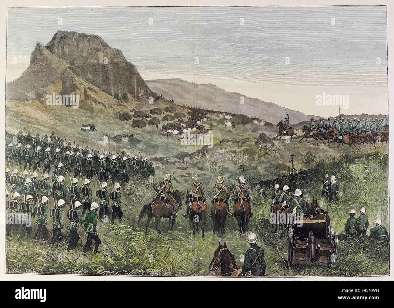 Der Krieg im Basutoland. Stockfoto