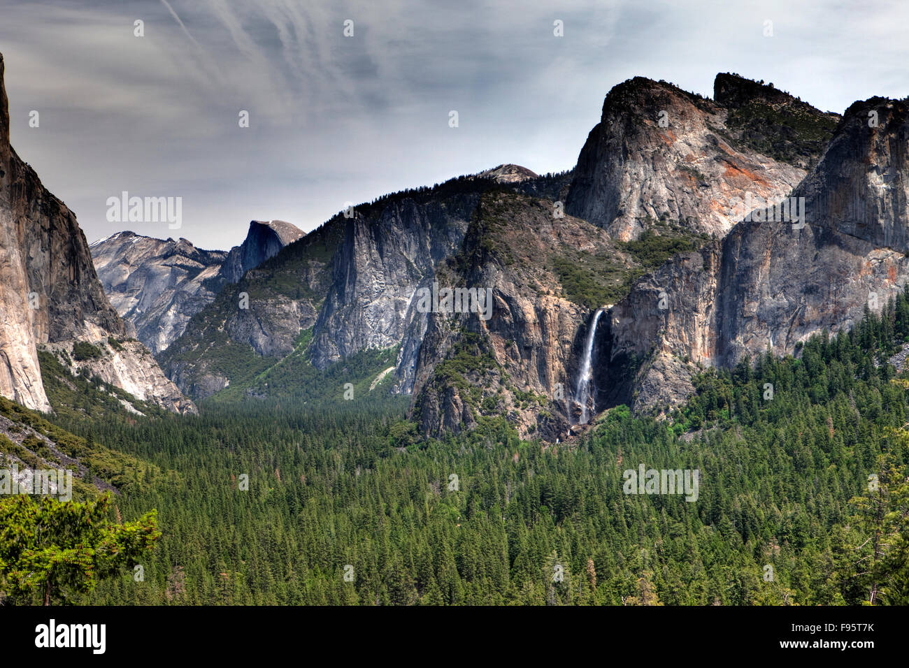 "Tunnel View", Yosemite-Nationalpark, Kalifornien, USA Stockfoto