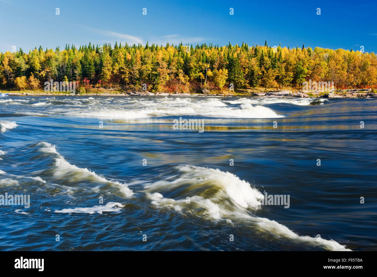 Sturgeon Falls, Whiteshell Provincial Park, Manitoba, Kanada Stockfoto