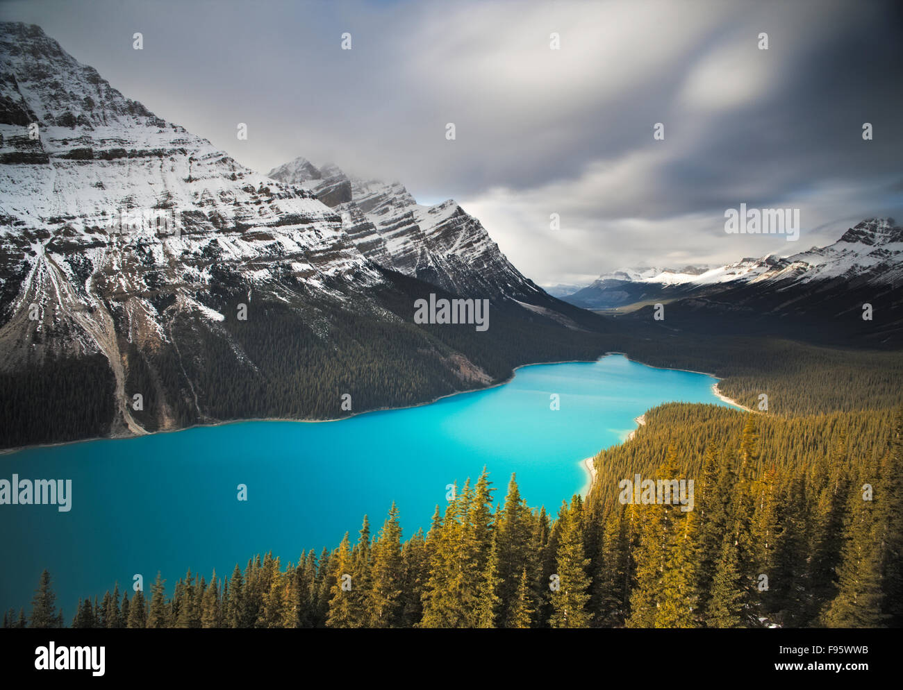 Peyto Lake, Banff Nationalpark, Alberta, Kanada Stockfoto