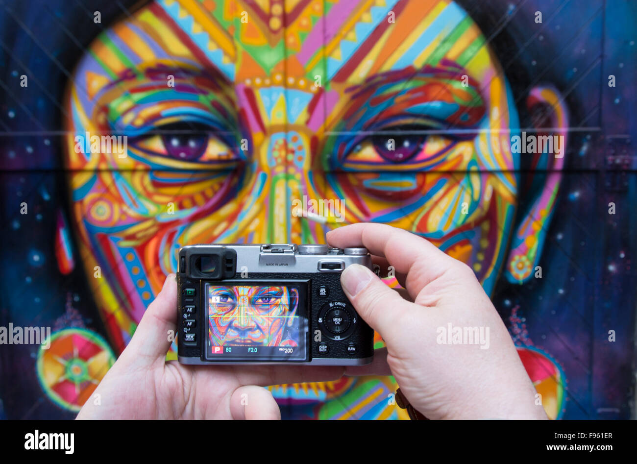 Street-Art, Berlin, Deutschland Stockfoto