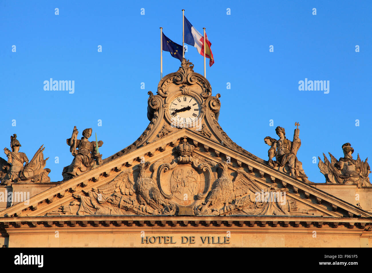 Frankreich, Lothringen, Nancy, Hotel de Ville, Rathaus, Stockfoto