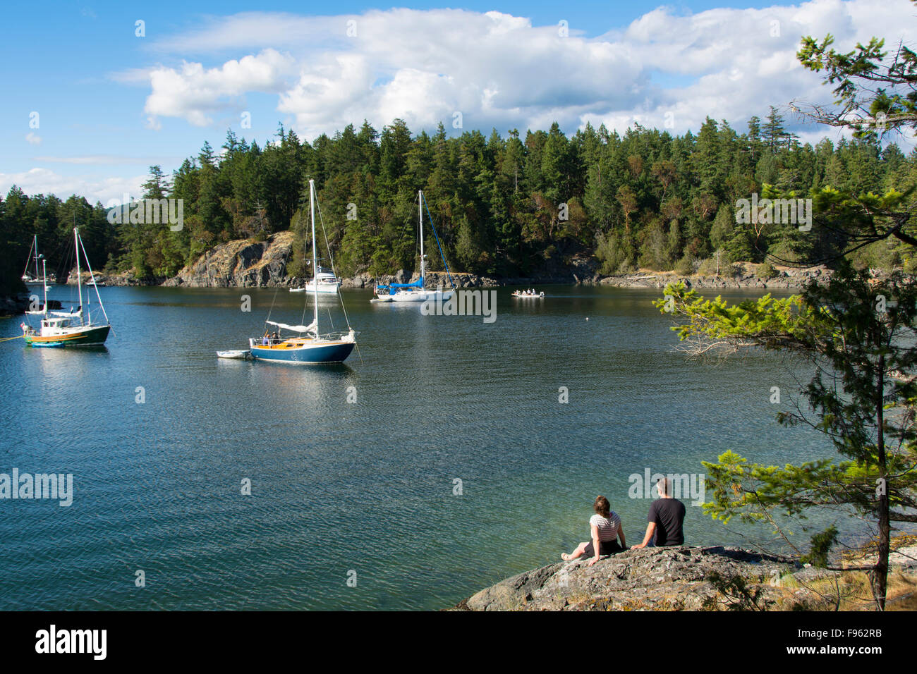 Schmuggler Cove Marine Provincial Park, Britisch-Kolumbien, Kanada Stockfoto