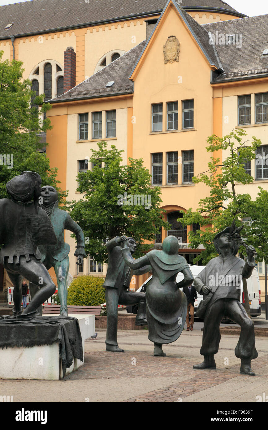 Luxemburg Luxembourg City Place du Théâtre Statuen Stockfoto