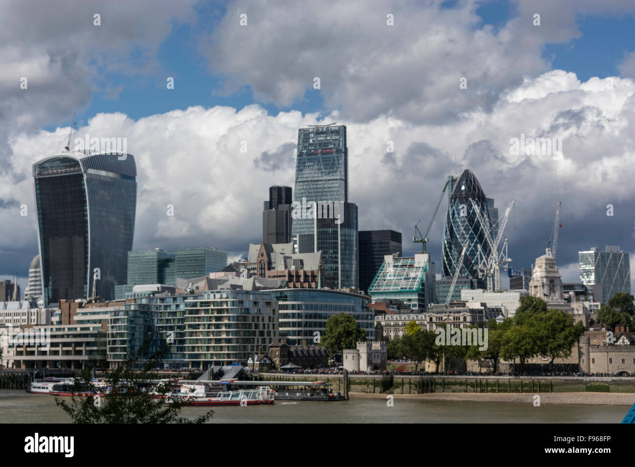 Berühmte Gebäude in London England Stockfoto