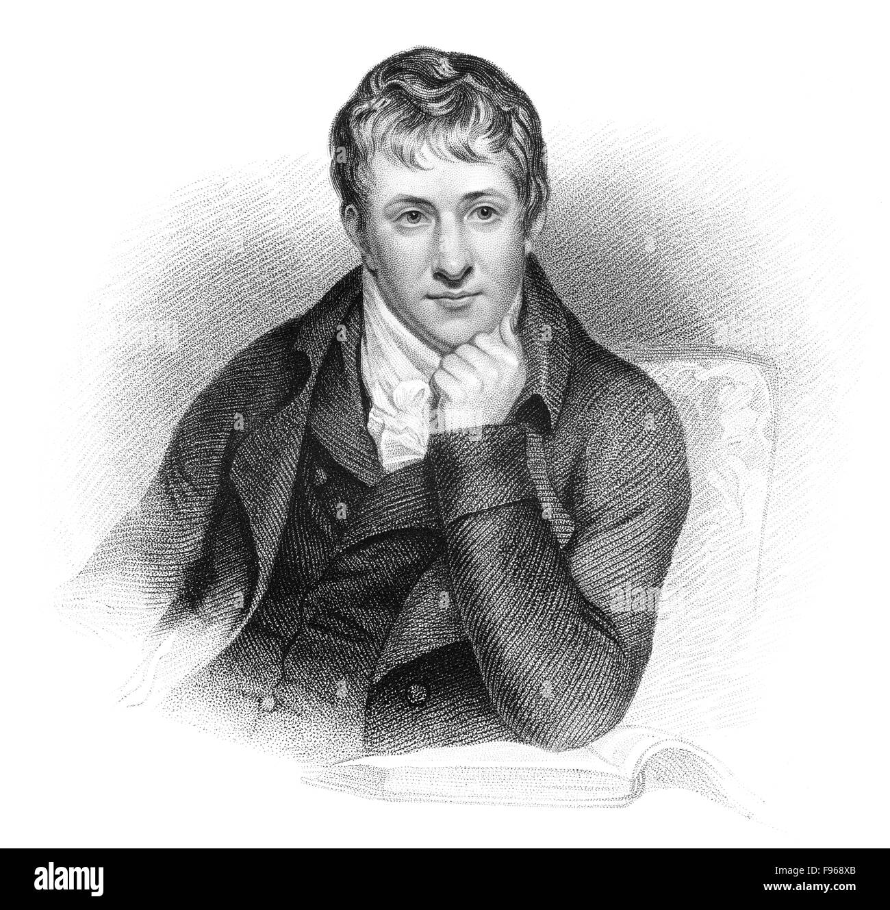 Sir Humphry Davy, 1778-1829, Cornish Chemiker und Erfinder, Sir Humphry Davy, 1778-1829, Ein englischen Chemiker Stockfoto