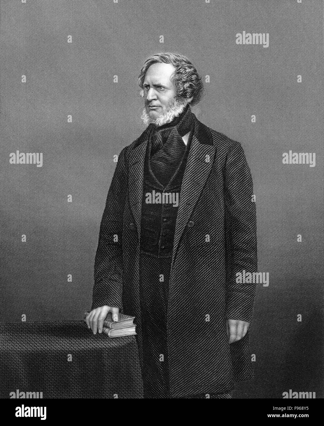 Edward George Geoffrey Smith Stanley, 14. Earl of Derby, 1799-1869, britischer Staatsmann und Premierminister des Vereinigten Königreichs, Stockfoto