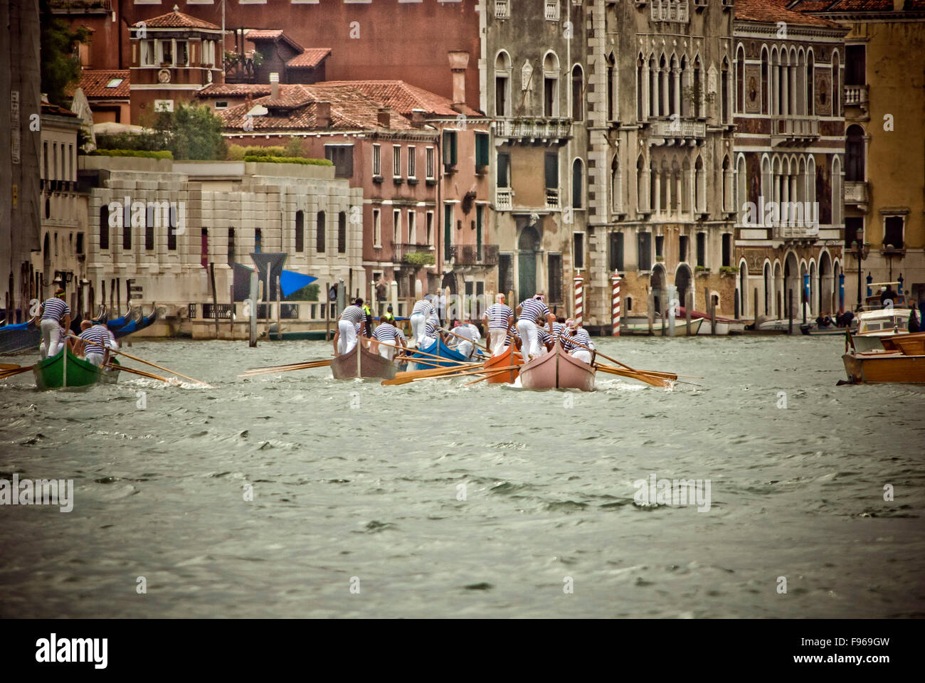 Regatta am Canale Grande in Venedig Stockfoto