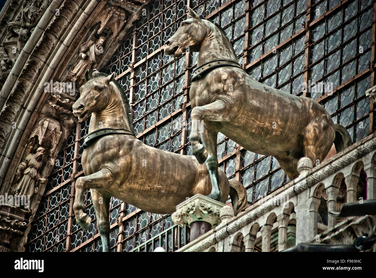 Pferde von San Marco Stockfoto