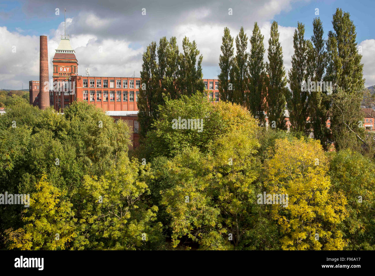 Blick vom Tower Mill Dukinfield, Tameside, Greater Manchester Stockfoto