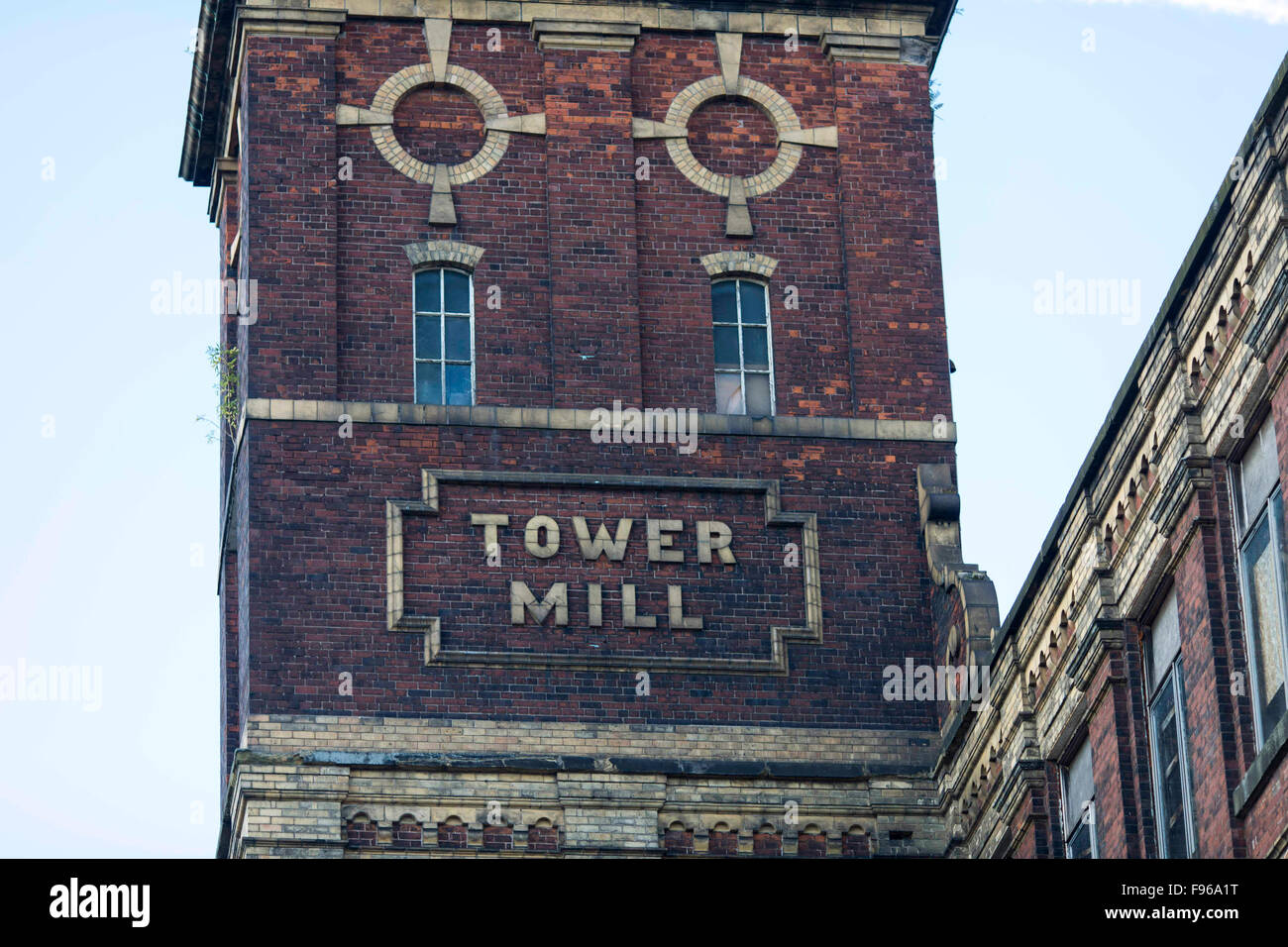 Turm-Mühle in Dukinfield, Tameside, Greater Manchester Stockfoto