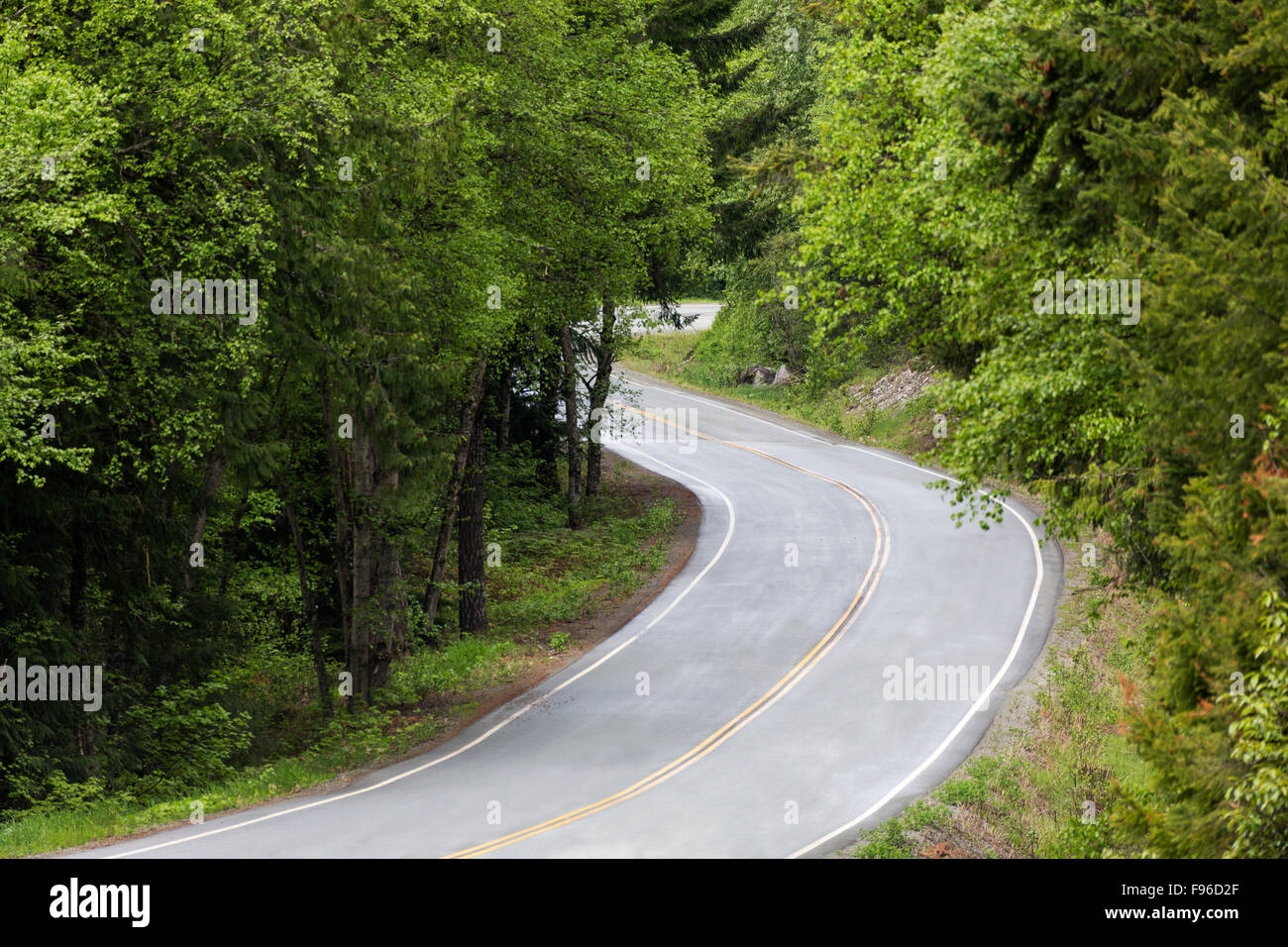 British Columbia, Kanada, Highway 20, Bella Coola Valley, Stockfoto