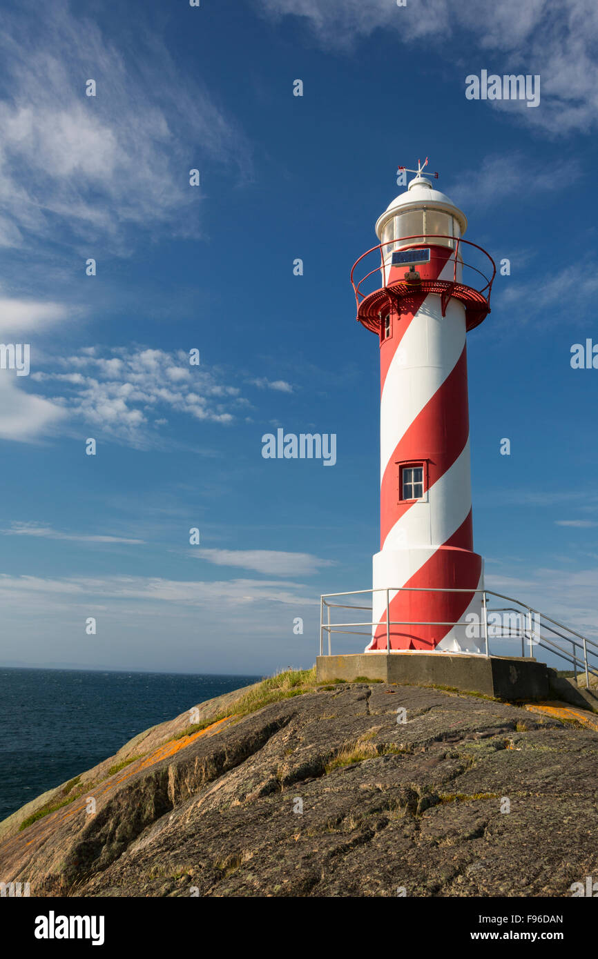 Leuchtturm, nach Herzenslust Inhalt, Neufundland, Kanada Stockfoto