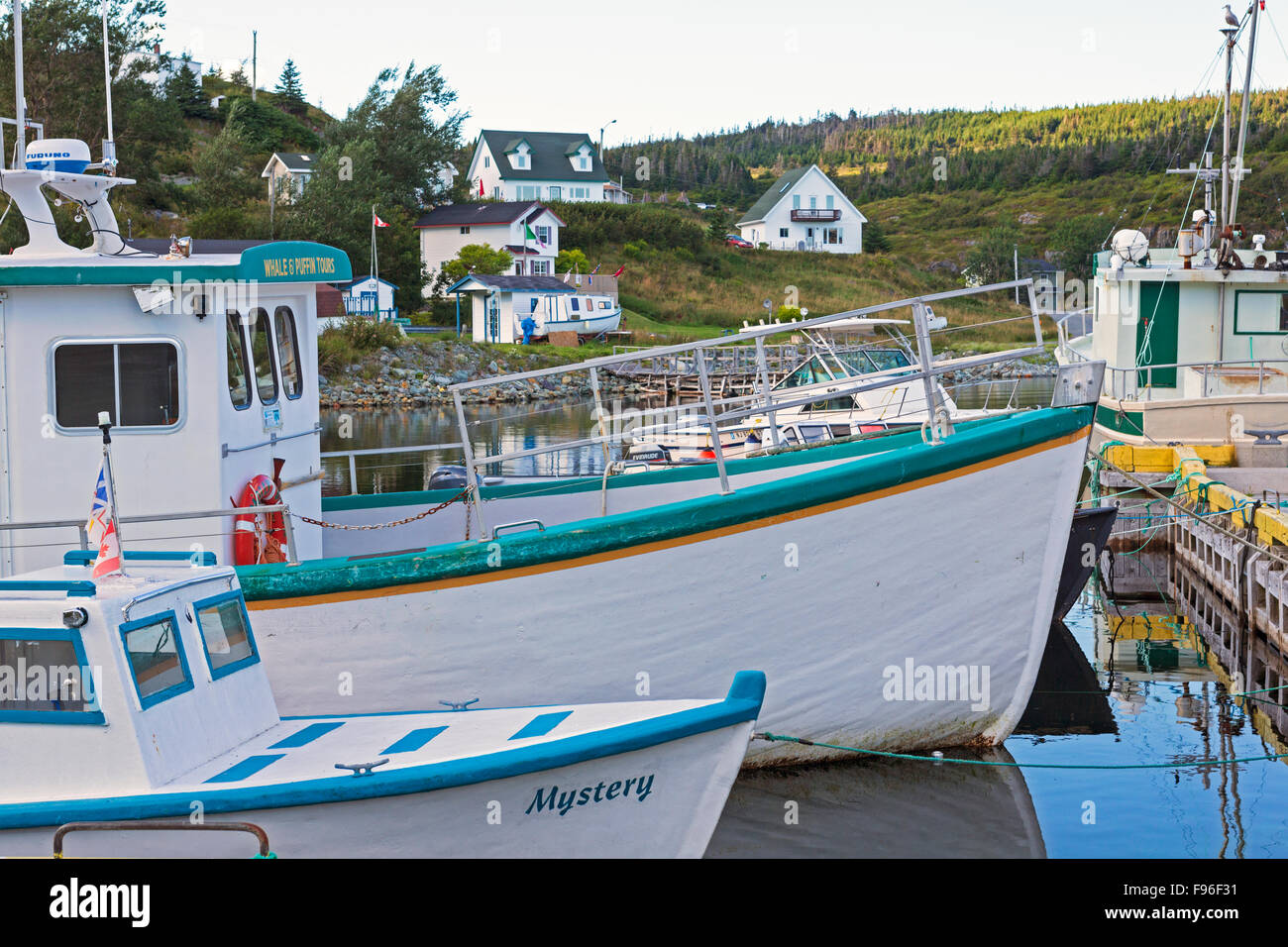 Holzboot, Brigus Süd, Neufundland, Kanada Stockfoto