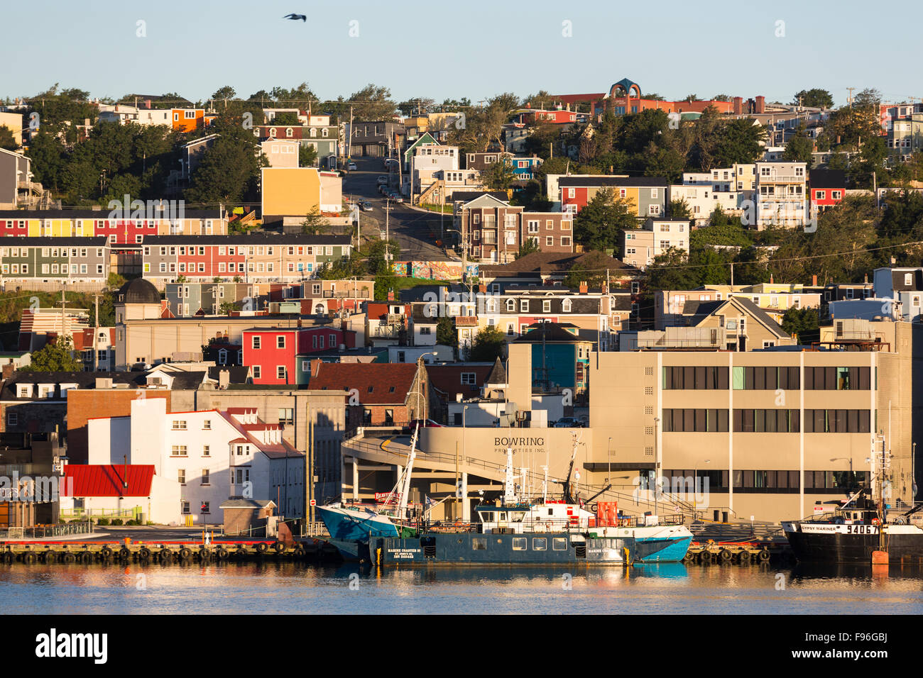 St. John's Harbour Waterfront, Newfpundland, Kanada Stockfoto