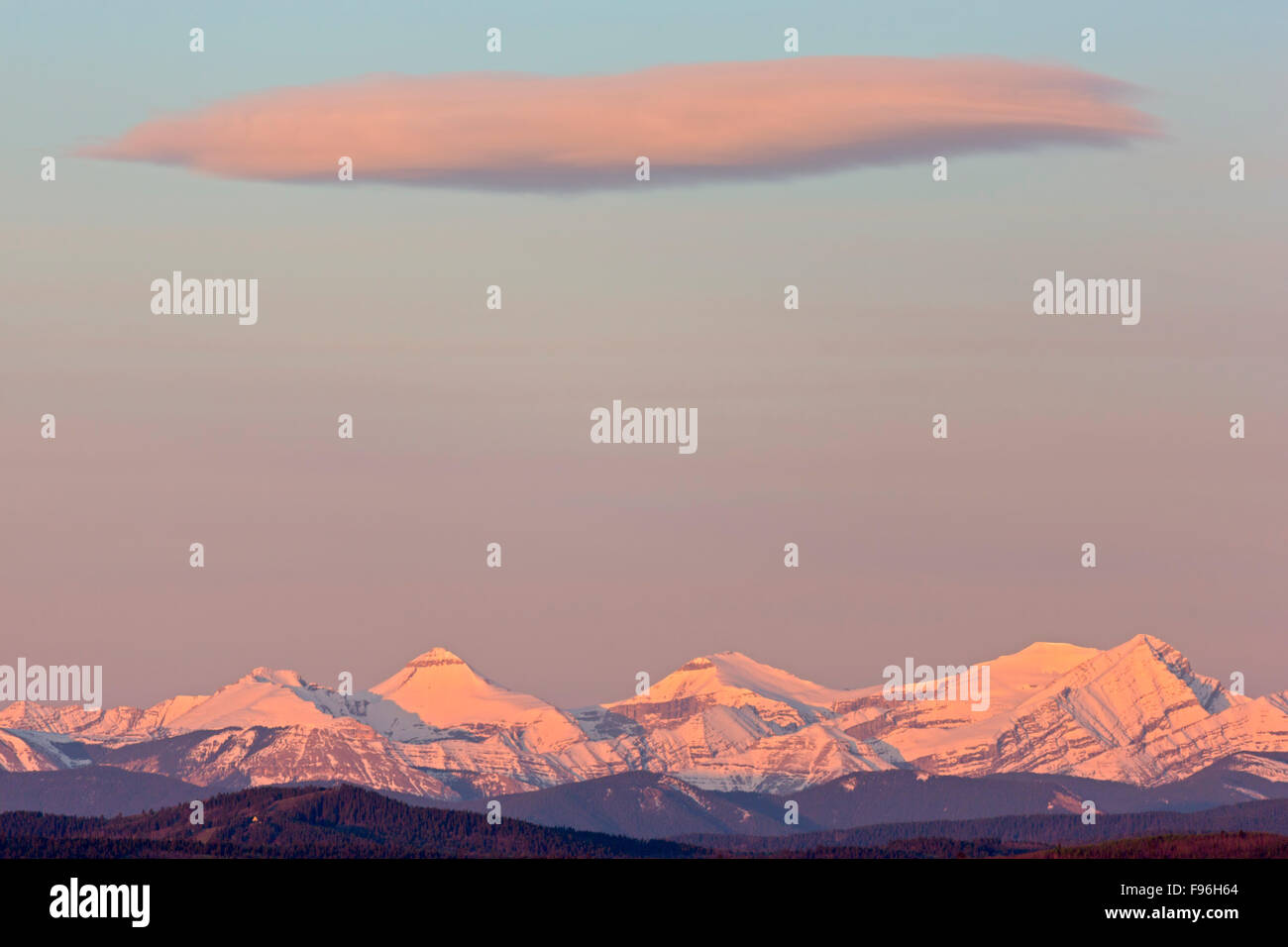 Rockey View County, Abteilung Nr. 6, Cowboy Trail, Alberta, Kanada Stockfoto