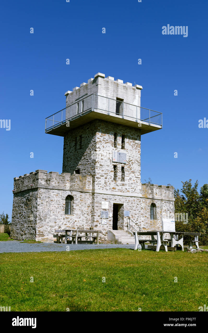 Lookout Tower, Geschriebenstein, Grenze zu Ungarn, Burgenland, Österreich Stockfoto