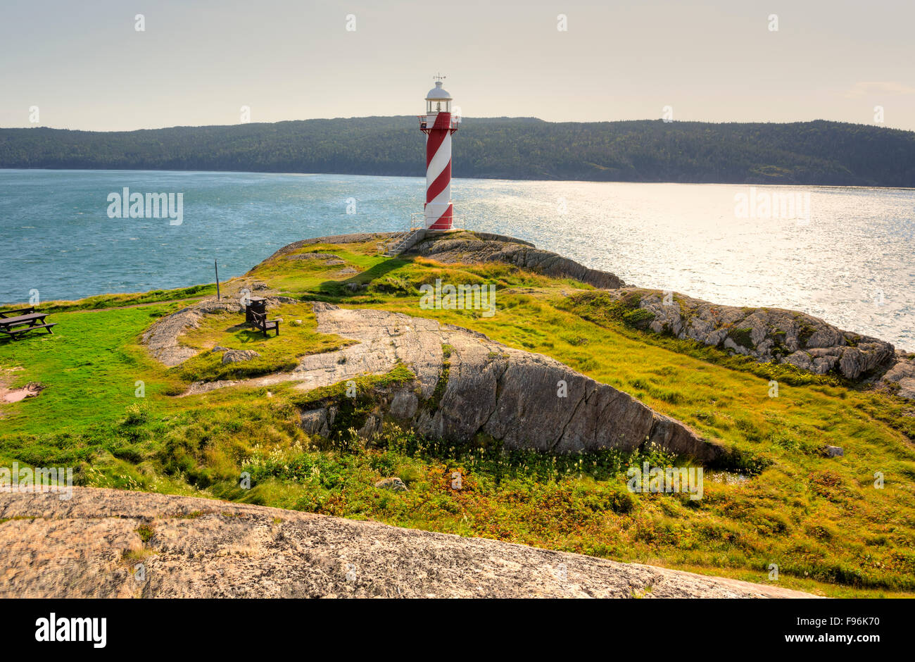 Leuchtturm, nach Herzenslust Inhalt, Neufundland, Kanada Stockfoto