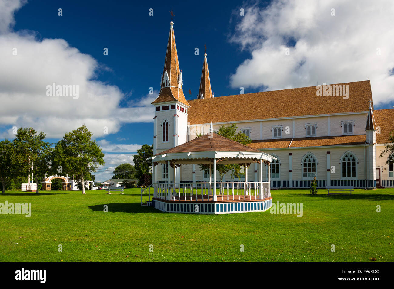 St. Johannes der Täufer römisch-katholische Kirche, Miscouche, Prince Edward Island, Canada Stockfoto