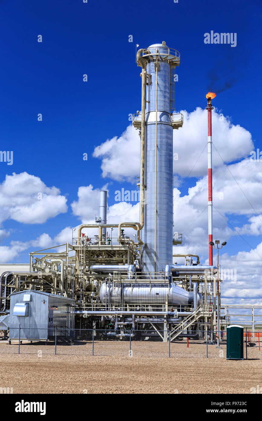 Flüssige natürliche Gas-Anlage, Kaiserin, Alberta, Kanada Stockfoto