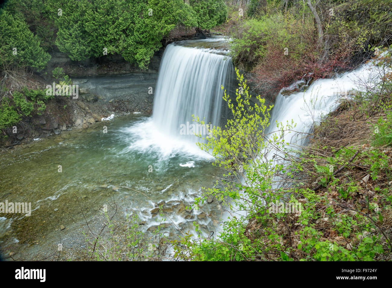 Bridal Veil Falls, Kagawong, Manitoulin Island, Ontario, Kanada Stockfoto