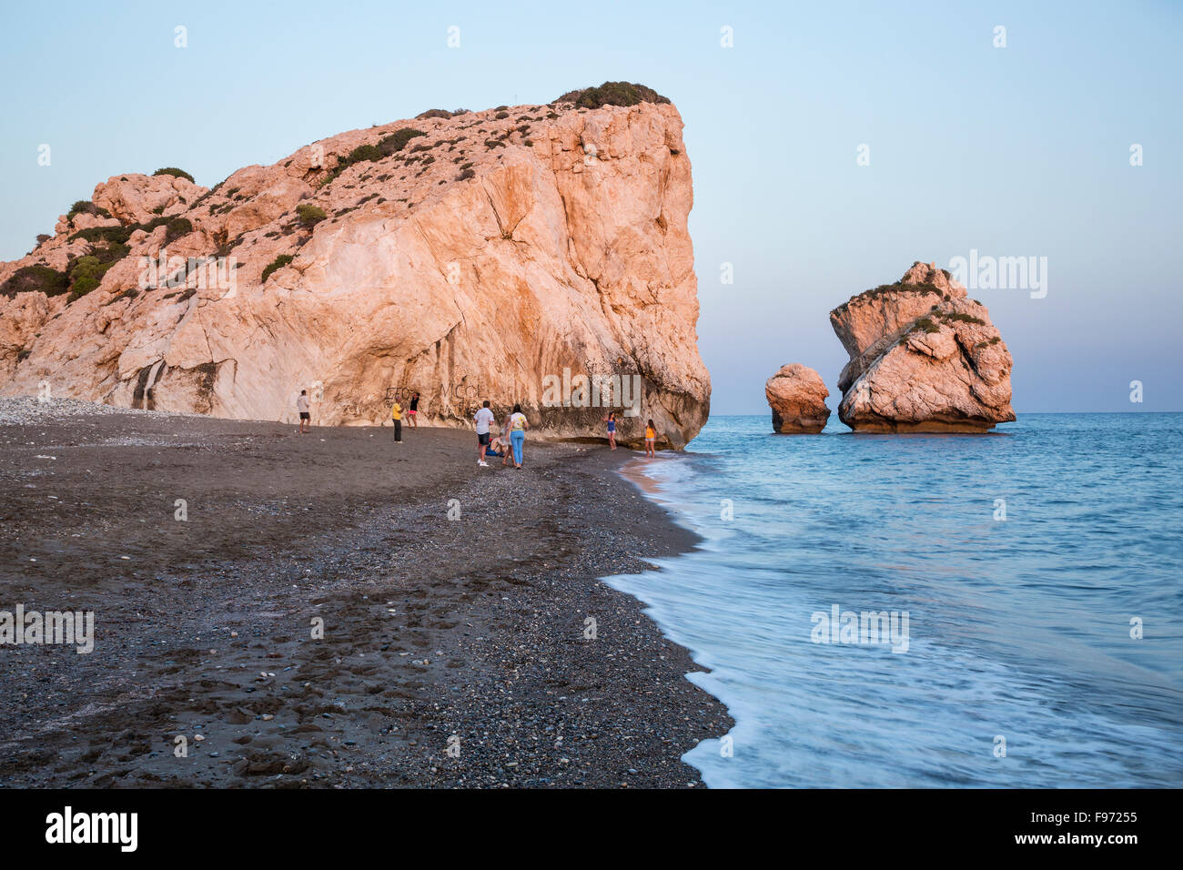 Petra Tou Romiou, Rock in Aphrodites Geburtsort, Zypern Stockfoto