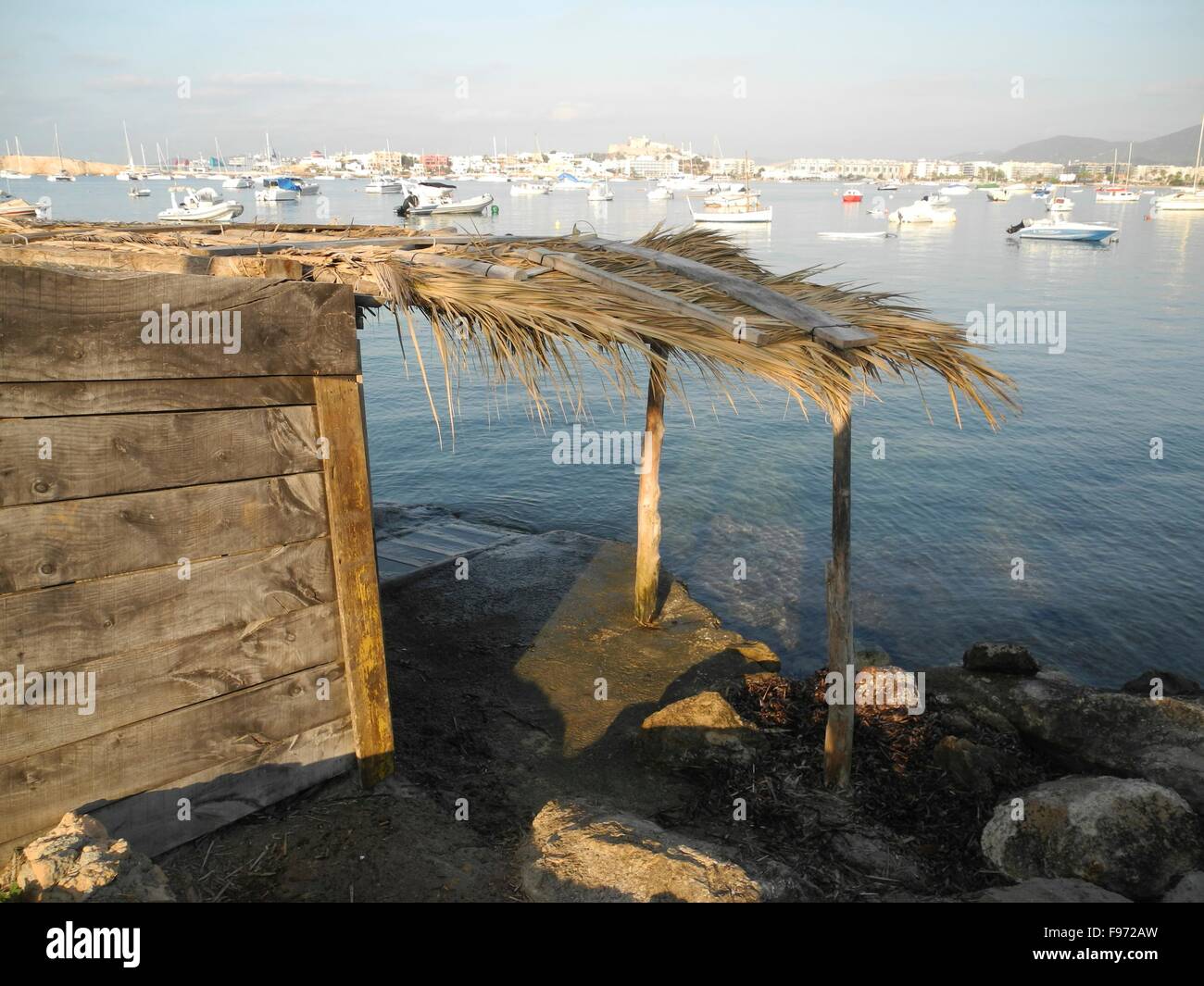 Casetes Varador alte Bootshäuser von Ibiza Balearen Ibiza Stockfoto Casetes Varador alte Bootshäuser von Ibiza Balearen Ibiza Stockfoto
