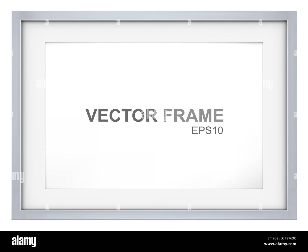 Vektor-Bild-Rahmen aus Stahl. Kopieren Sie Raum. Stockfoto
