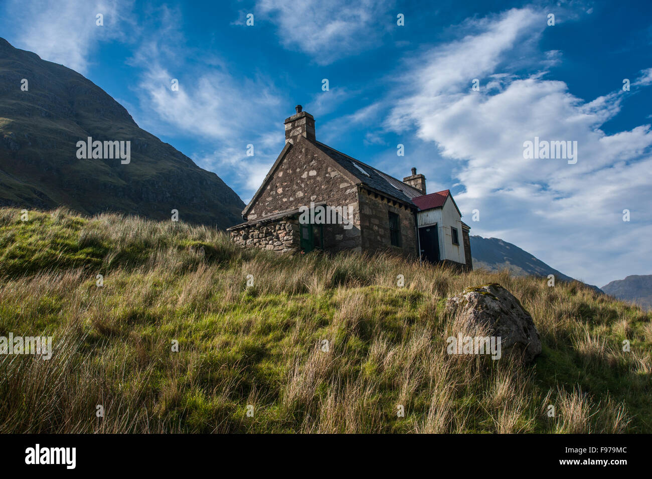 Glen Licht Haus Kintail Schottland Stockfoto
